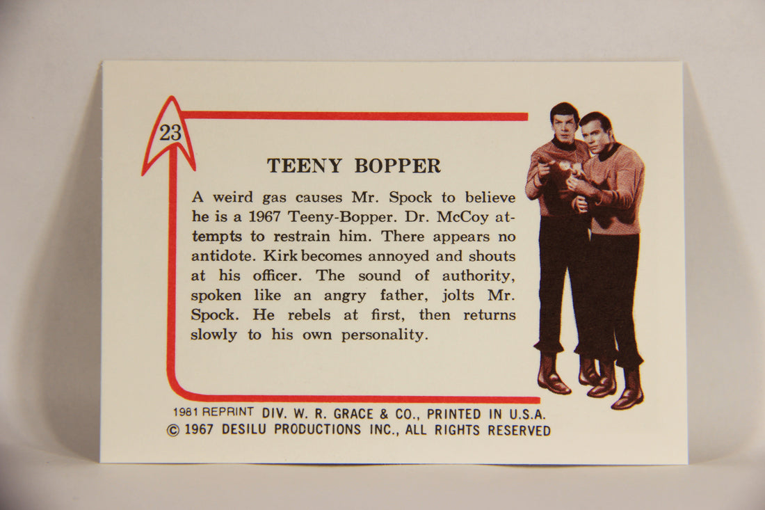 Star Trek 1981 REPRINT 1967 Leaf Trading Card #23 Teeny Bopper L005384