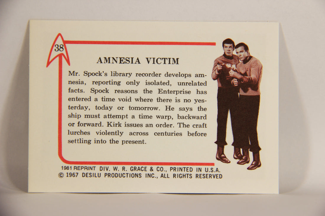 Star Trek 1981 REPRINT 1967 Leaf Trading Card #38 Amnesia Victim L005399