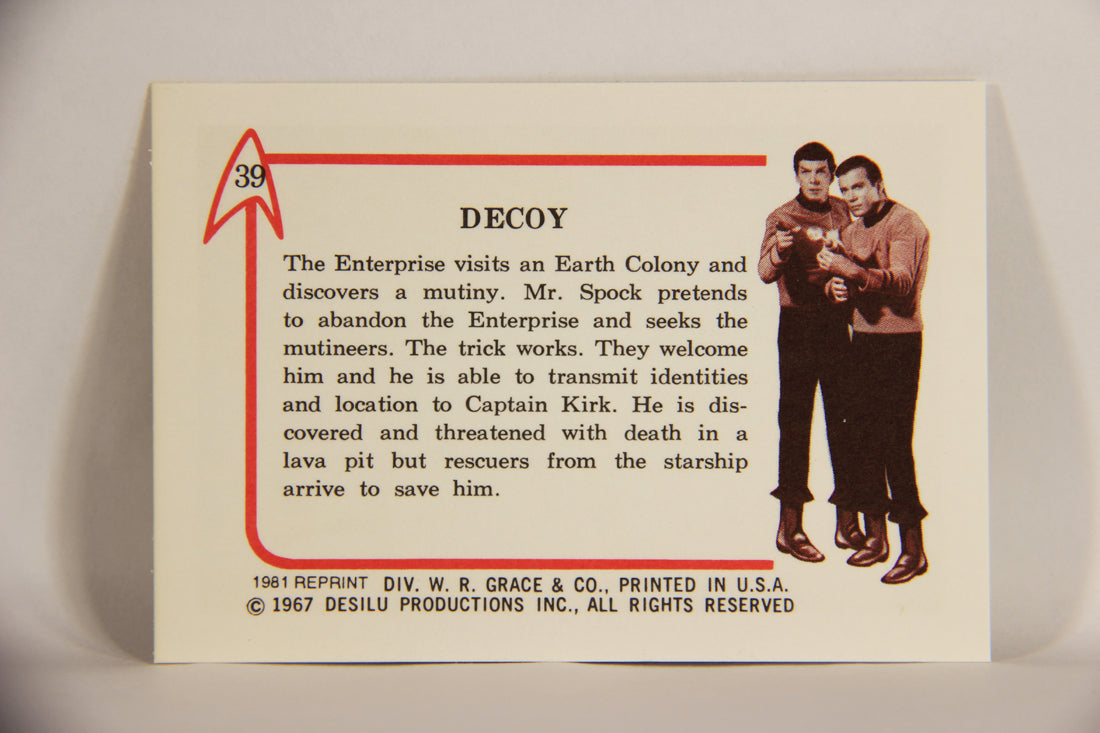 Star Trek 1981 REPRINT 1967 Leaf Trading Card #39 Decoy L005400