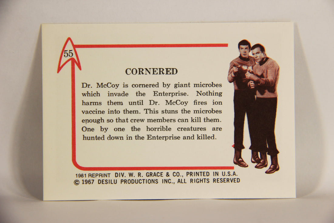 Star Trek 1981 REPRINT 1967 Leaf Trading Card #55 Cornered L005416