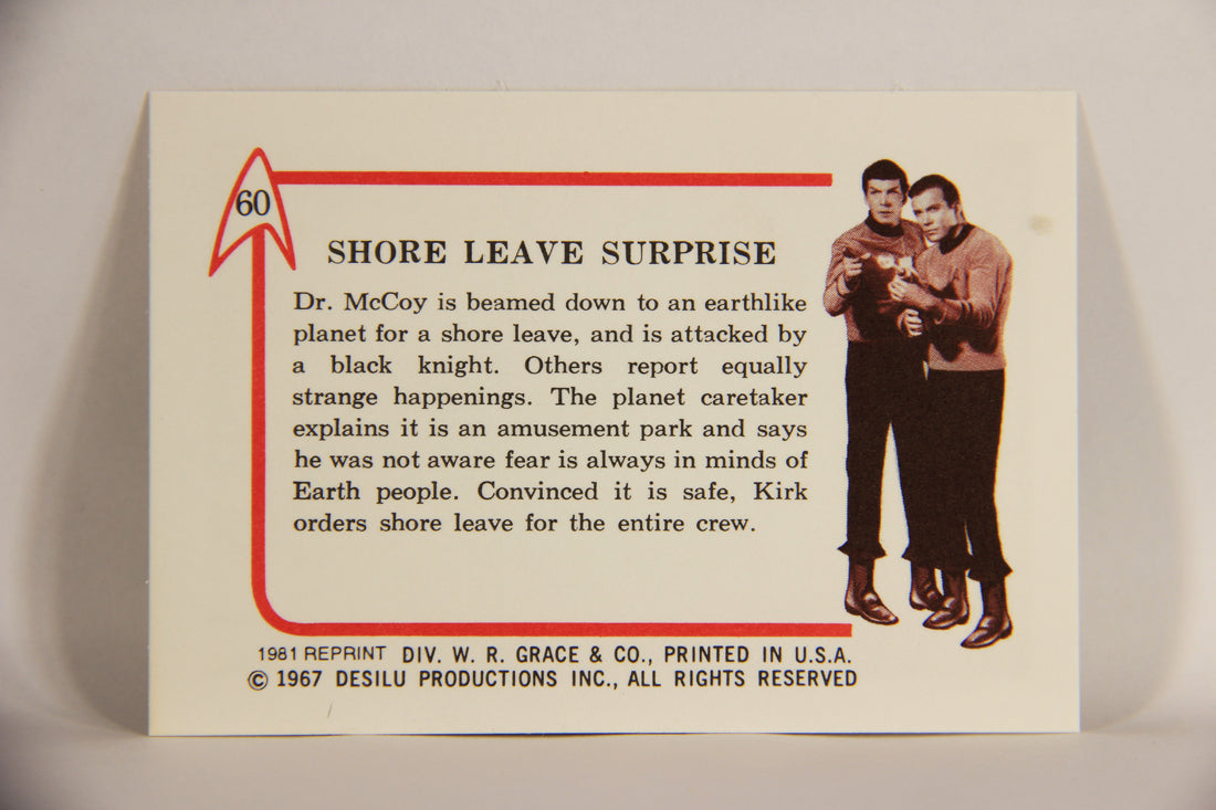 Star Trek 1981 REPRINT 1967 Leaf Trading Card #60 Shore Leave Surprise L005421