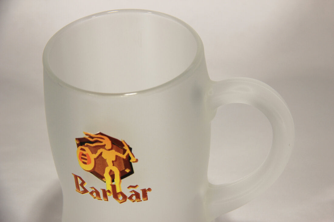 Barbâr Beer Frosted Mug Belgium Barbarian Logo L005675