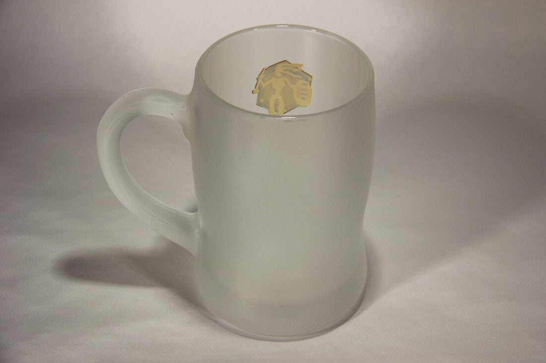 Barbâr Beer Frosted Mug Belgium Barbarian Logo L005675