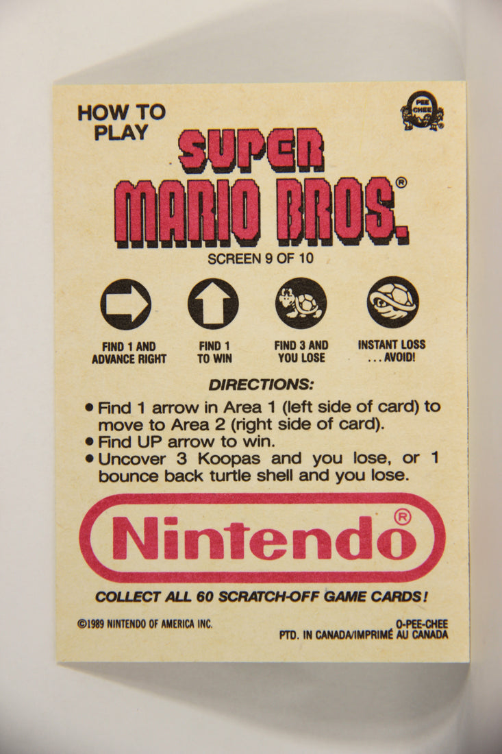 Nintendo Super Mario Bros 1989 Scratch-Off Card Screen #9 Of 10 ENG L005906