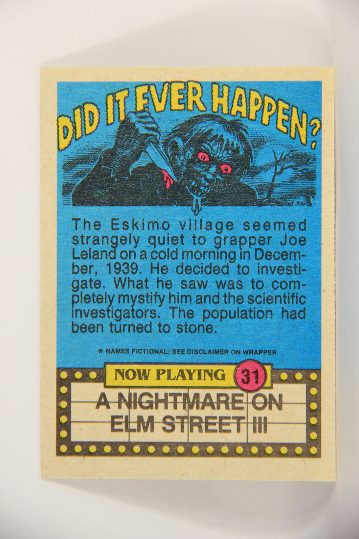 Fright Flicks 1988 Card #31 Mirror Mirror On The Wall Who's The Grossest NOES L005949