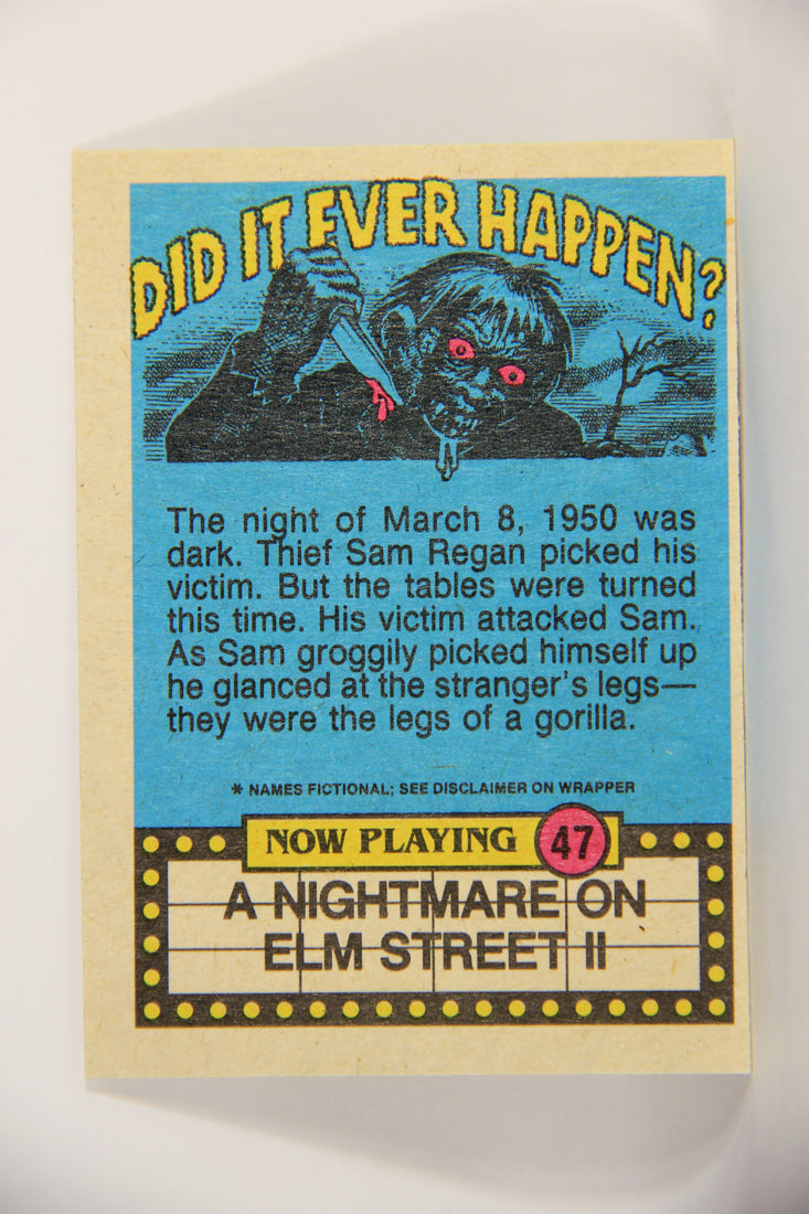 Fright Flicks 1988 Trading Card #47 Nest Time I'll Use An Electric Razor NOES L005965