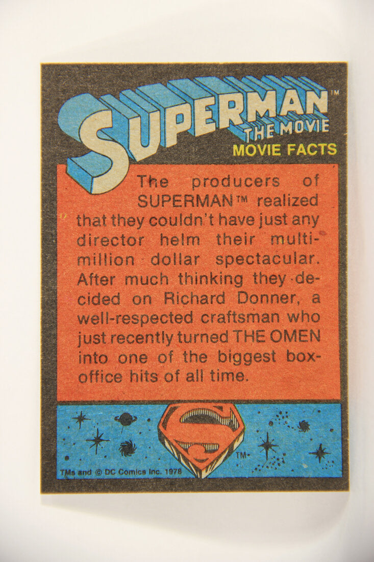 Superman The Movie 1978 Trading Card #18 A World Torn Asunder L006037
