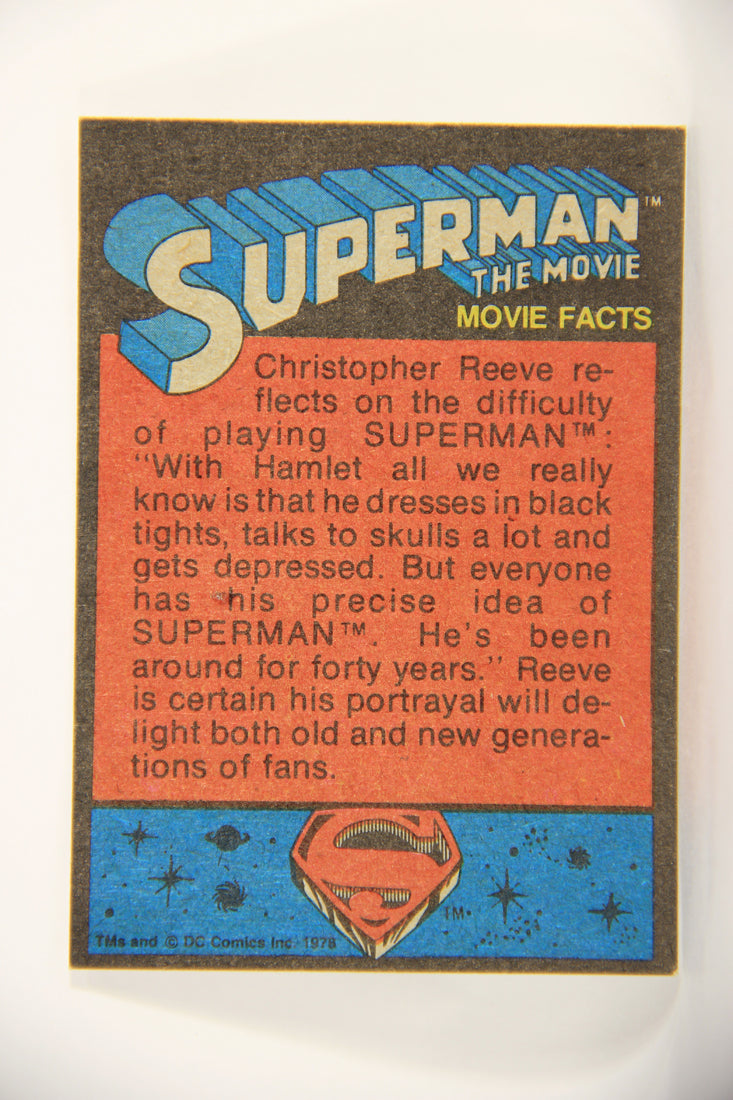Superman The Movie 1978 Trading Card #44 Preparing To Leap Skyward L006063