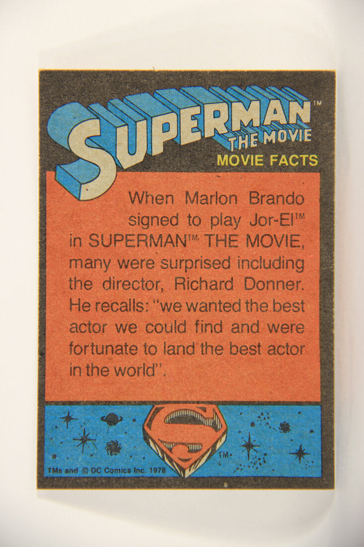 Superman The Movie 1978 Trading Card #70 Jor-El And Lara Their Final Moments L006089