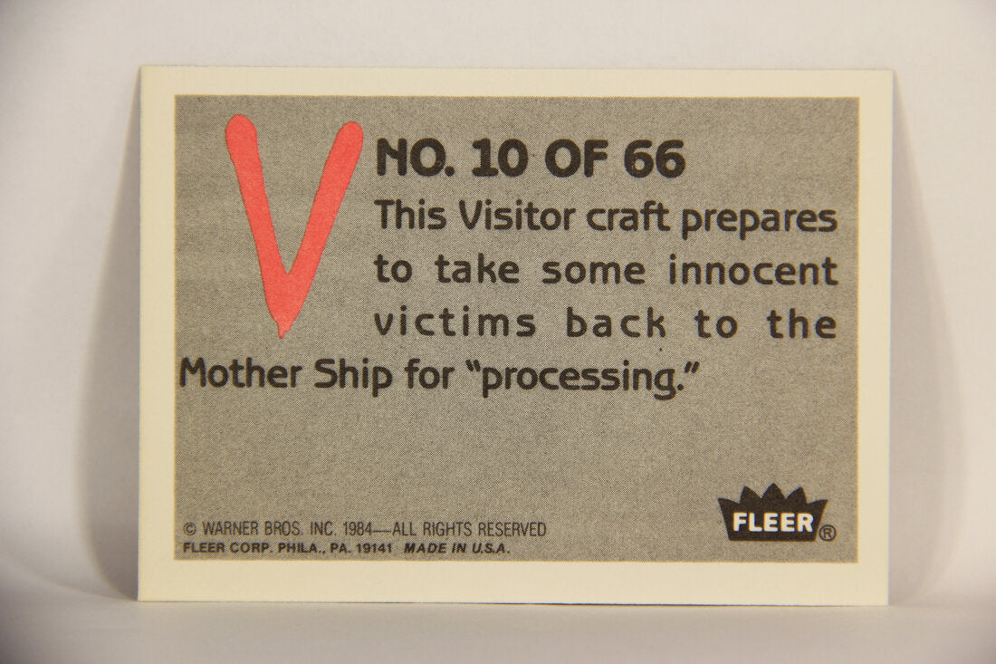 V Series 1984 TV Trading Card #10 Close Up View L006161