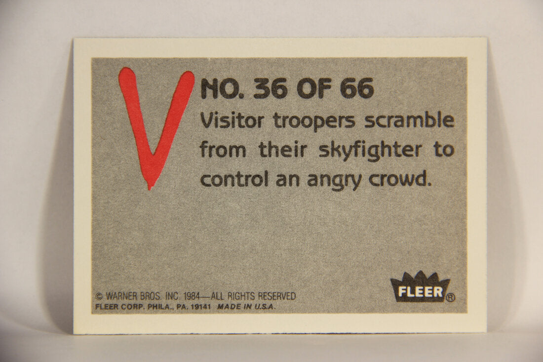 V Series 1984 TV Trading Card #36 Stand Back L006187