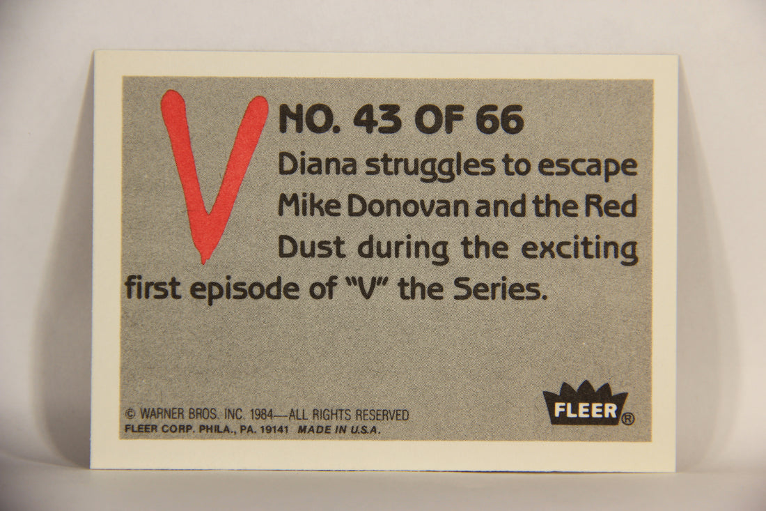 V Series 1984 TV Trading Card #43 Diana Runs For Cover L006194