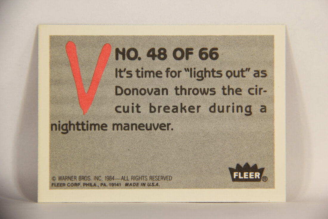 V Series 1984 TV Trading Card #48 Mike Pulls The Switch L006199