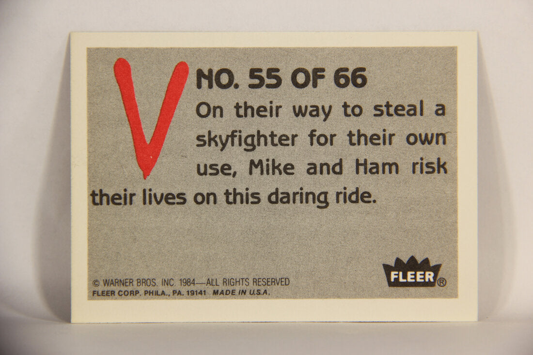 V Series 1984 TV Trading Card #55 Sneaking Past Alien Guards L006206