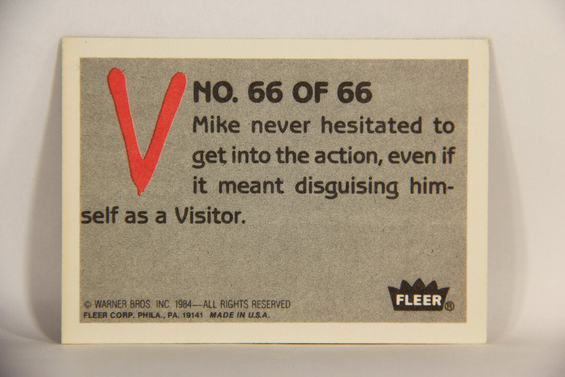 V Series 1984 TV Trading Card #66 A Fearless Resistance Fighter L006217