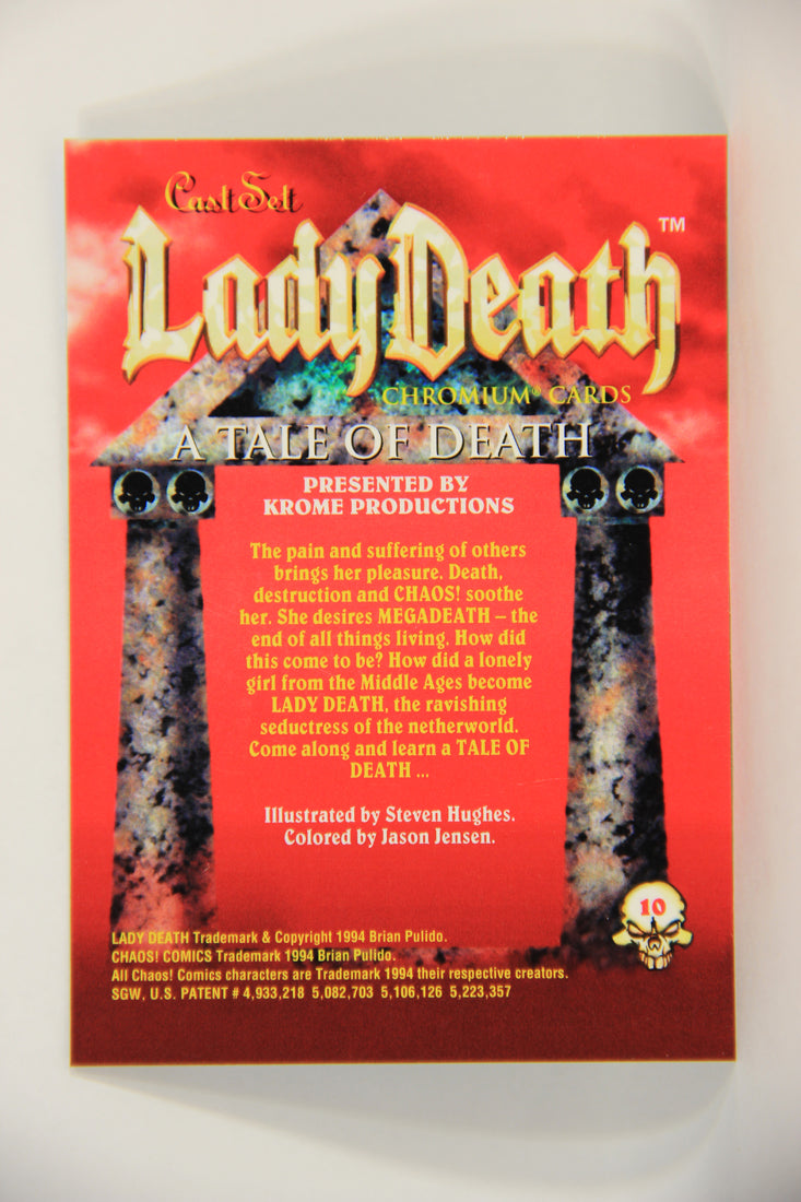 Lady Death Chromium 1994 Trading Card #10 A Tale Of Death ENG L006249