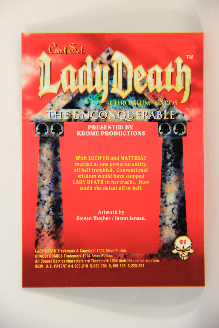 Lady Death Chromium 1994 Trading Card #21 The Unconquerable ENG L006260