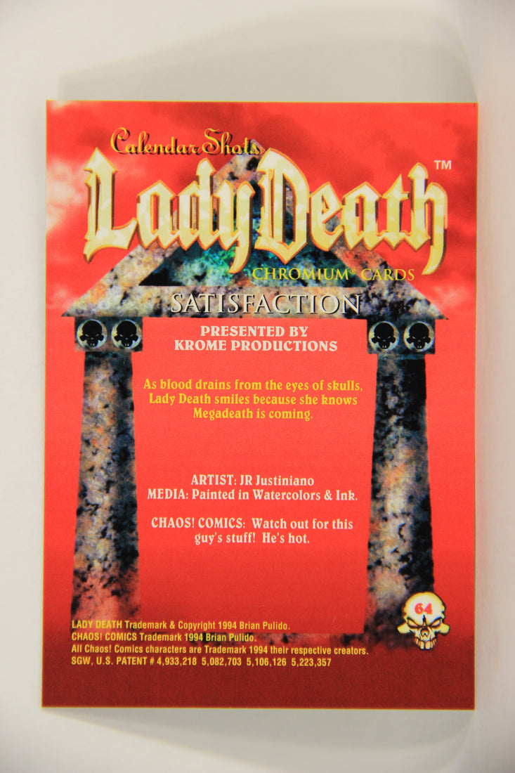 Lady Death Chromium 1994 Trading Card #64 Satisfaction ENG L006301