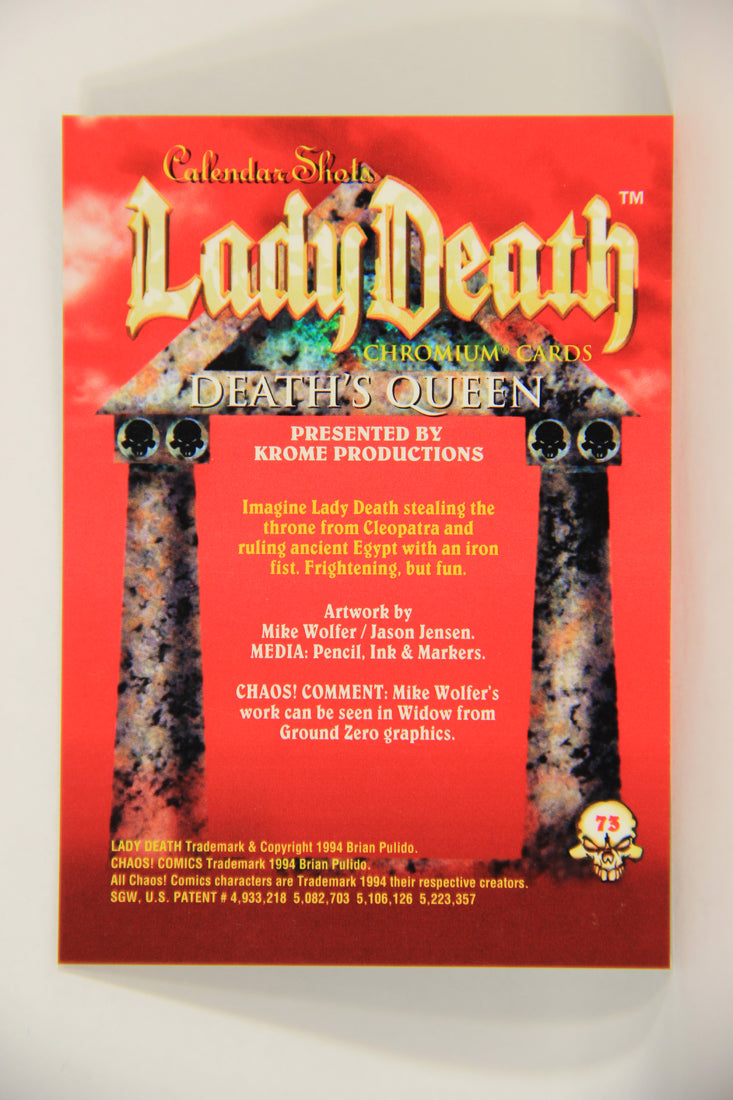 Lady Death Chromium 1994 Trading Card #73 Death's Queen ENG L006310