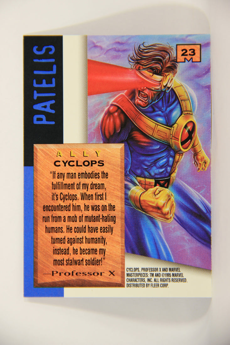 Marvel Masterpieces 1995 Trading Card #23 Cyclops ENG Fleer L006962