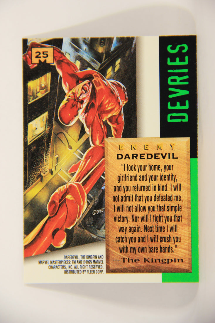 Marvel Masterpieces 1995 Trading Card #25 Daredevil ENG Fleer L006964
