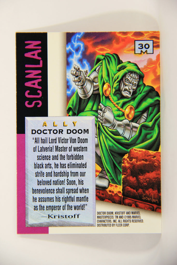 Marvel Masterpieces 1995 Trading Card #30 Doctor Doom ENG Fleer L006969