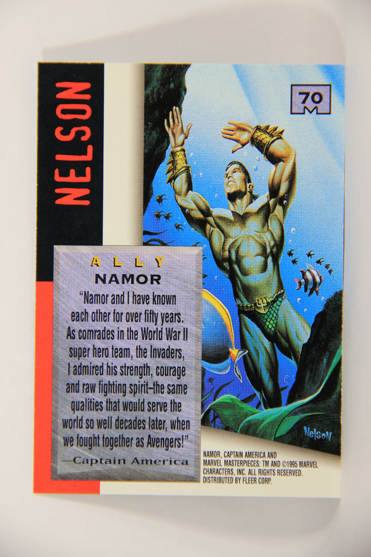 Marvel Masterpieces 1995 Trading Card #70 Namor ENG Fleer L007009