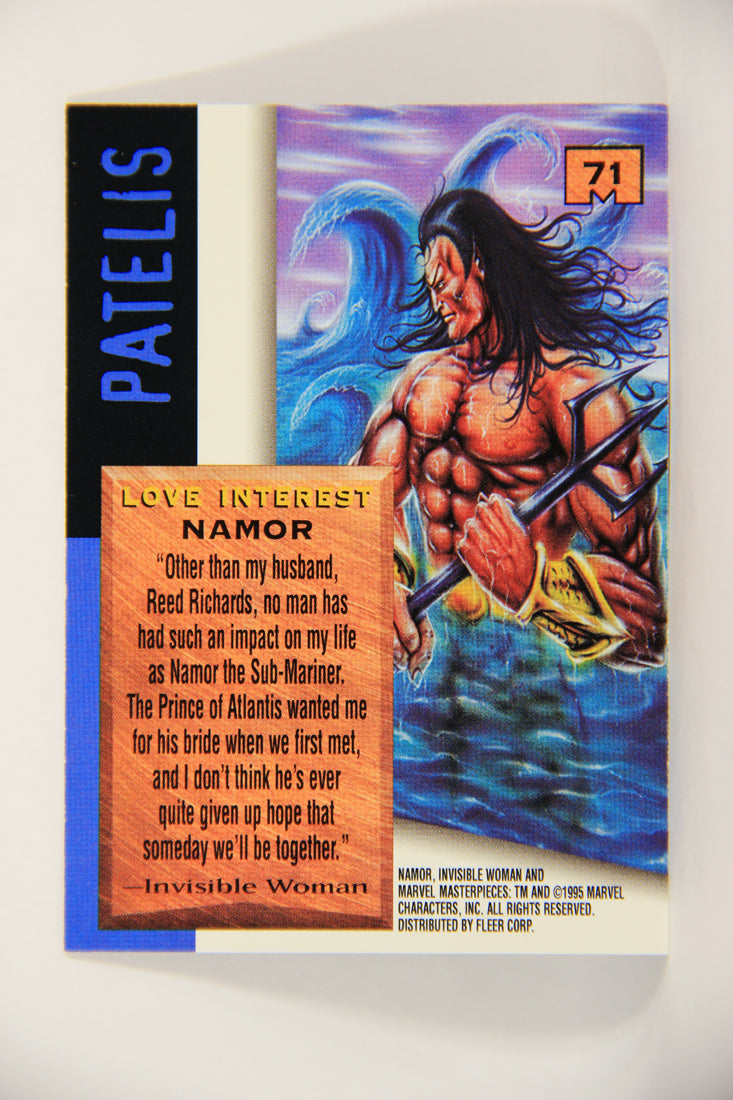 Marvel Masterpieces 1995 Trading Card #71 Namor ENG Fleer L007010
