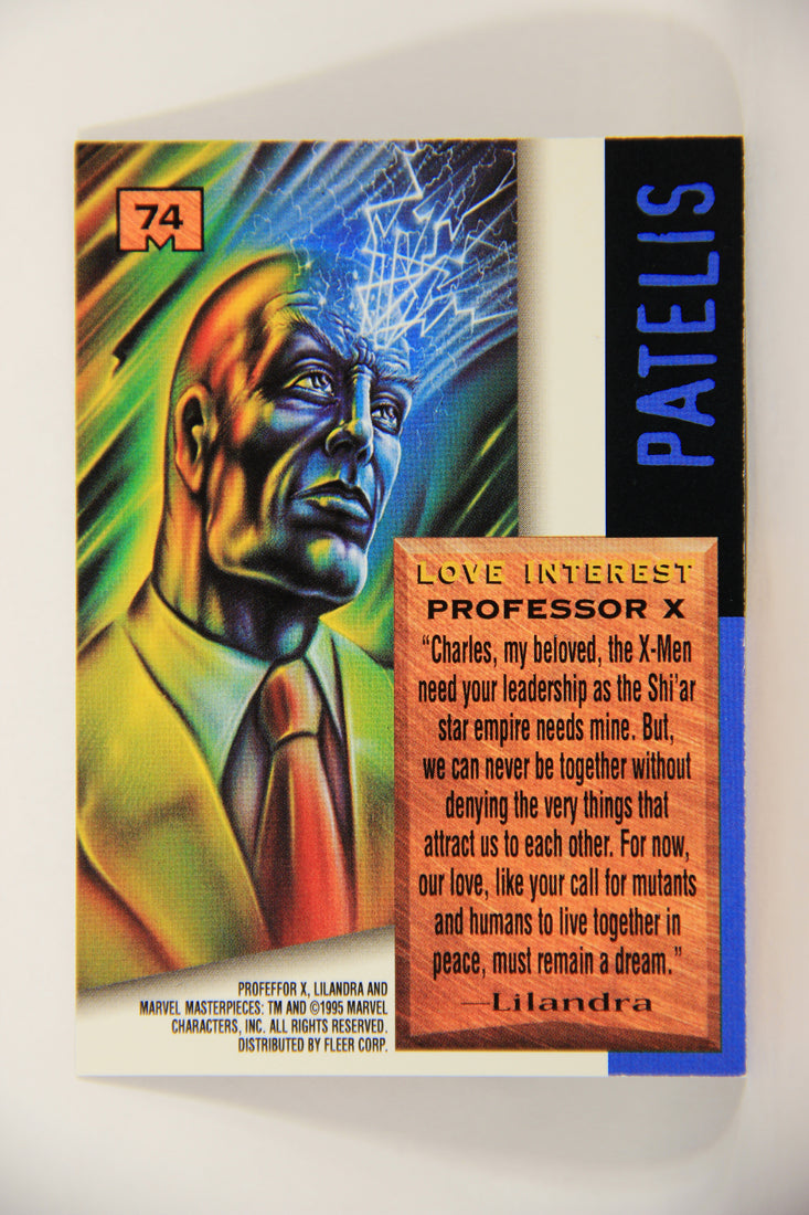Marvel Masterpieces 1995 Trading Card #74 Professor X ENG Fleer L007013