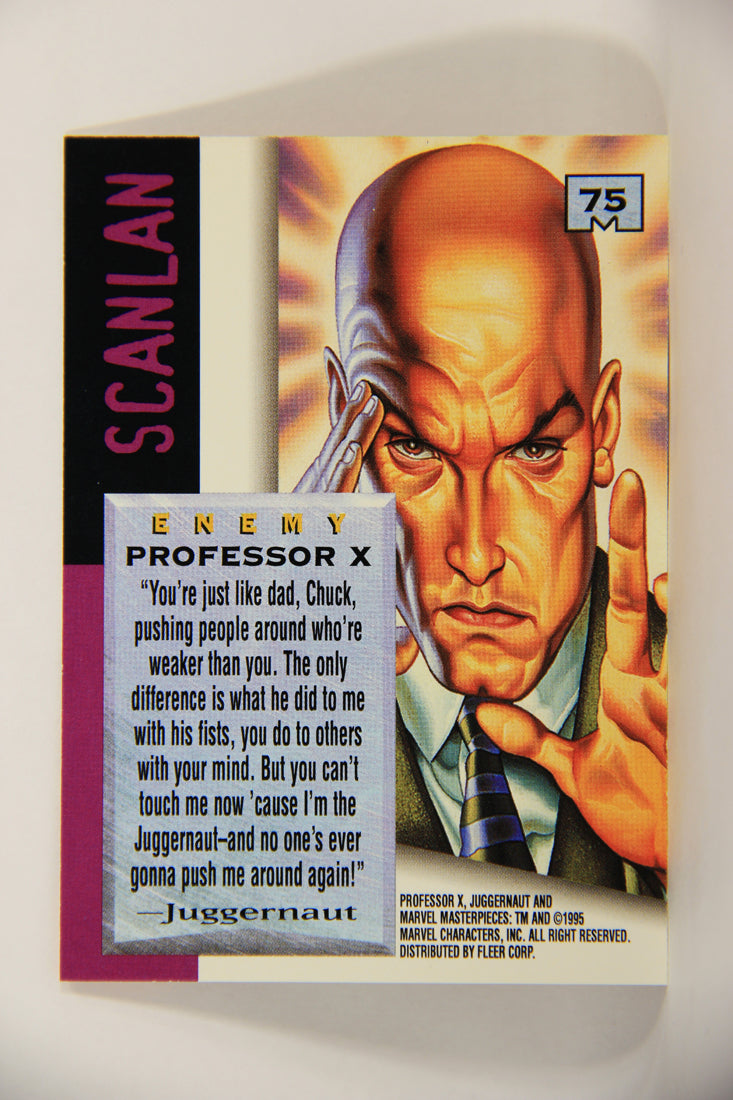 Marvel Masterpieces 1995 Trading Card #75 Professor X ENG Fleer L007014