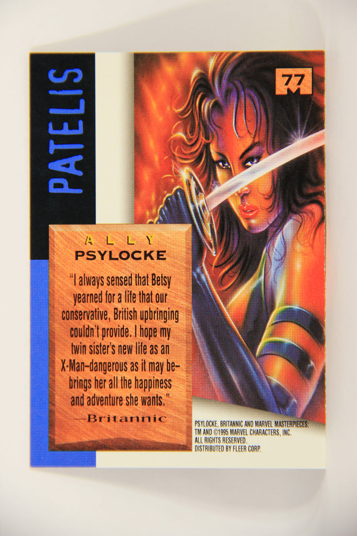 Marvel Masterpieces 1995 Trading Card #77 Psylocke ENG Fleer L007016