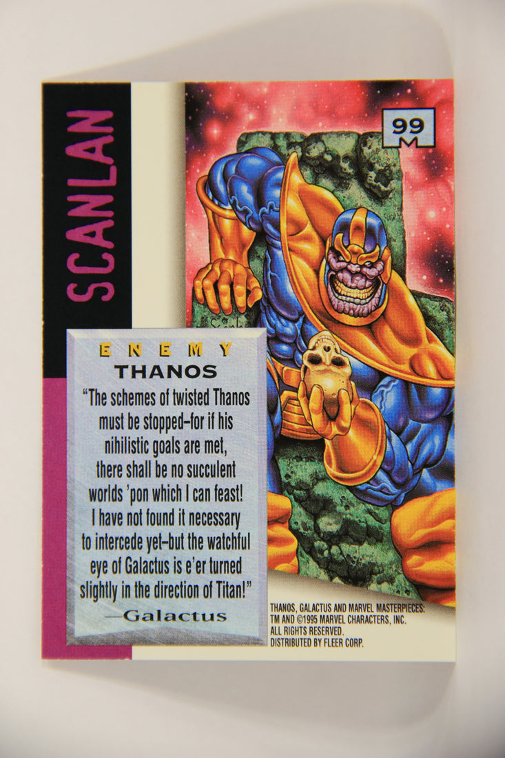 Marvel Masterpieces 1995 Trading Card #99 Thanos ENG Fleer L007038