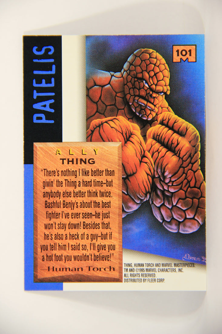 Marvel Masterpieces 1995 Trading Card #101 Thing ENG Fleer L007040