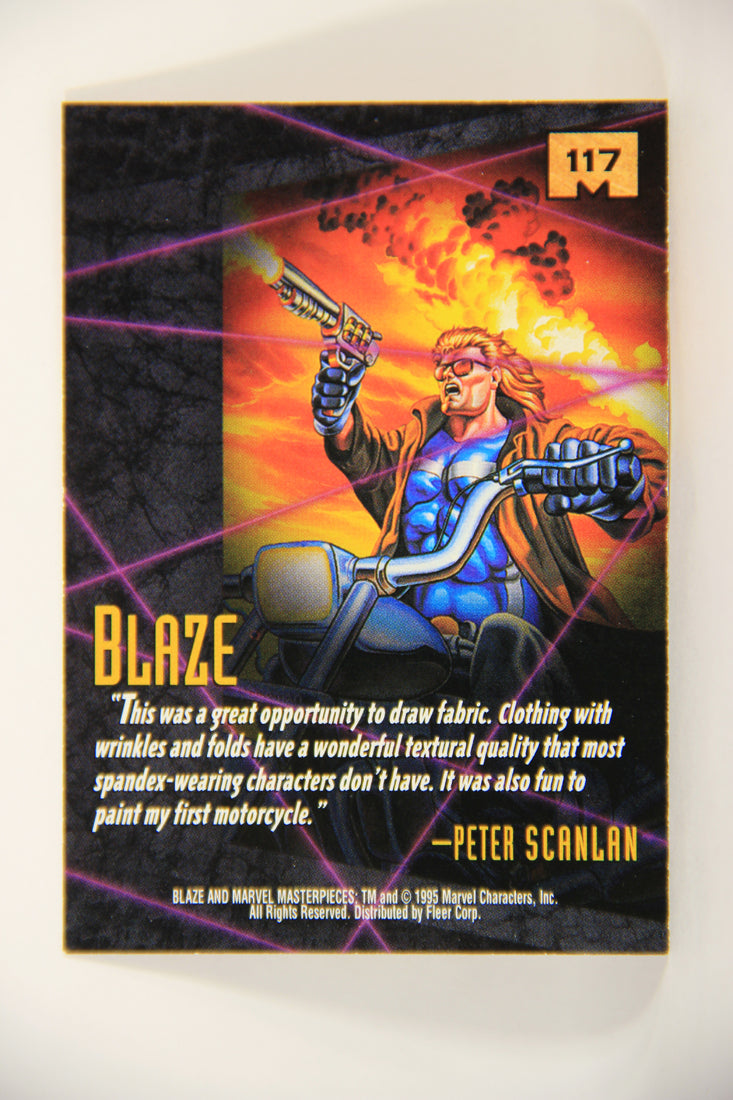 Marvel Masterpieces 1995 Trading Card #117 Blaze ENG Fleer L007056