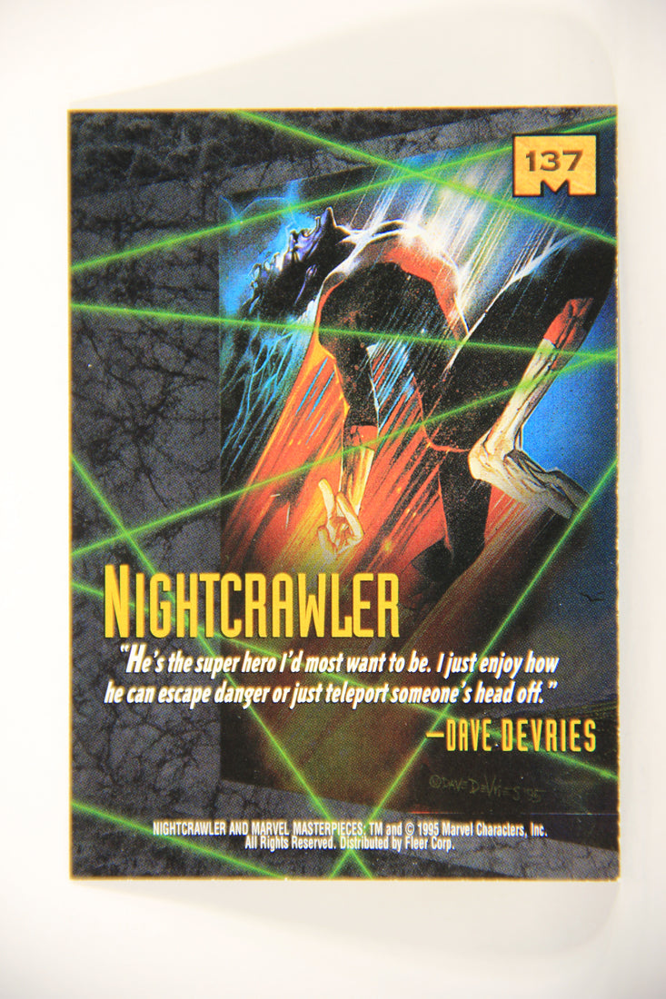 Marvel Masterpieces 1995 Trading Card #137 Nightcrawler ENG Fleer L007076