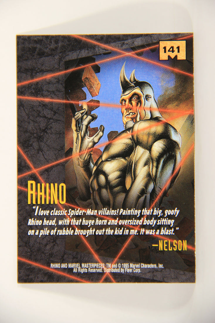 Marvel Masterpieces 1995 Trading Card #141 Rhino ENG Fleer L007080