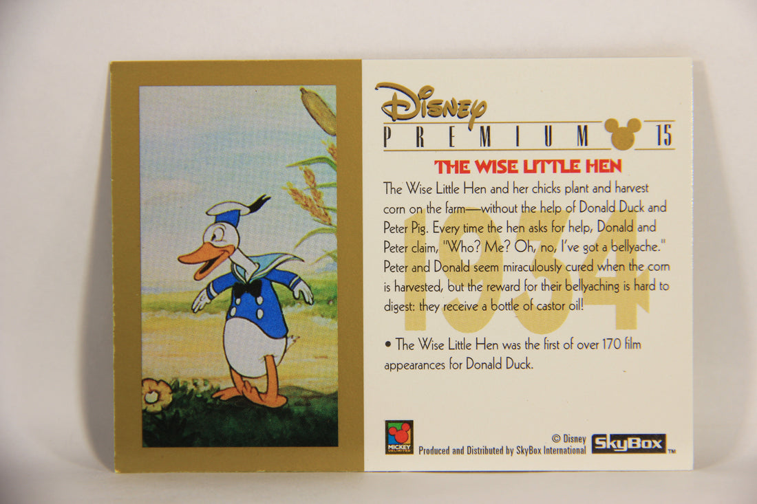 Disney Premium 1995 Trading Card #15 The Wise Little Hen L007198