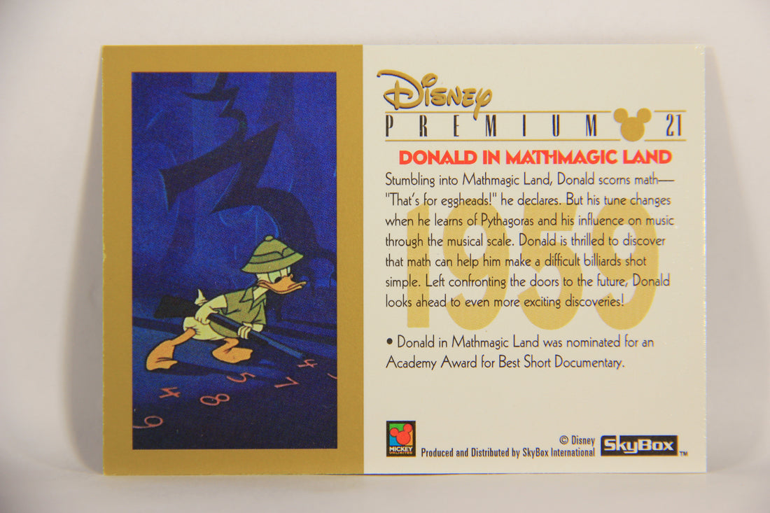 Disney Premium 1995 Trading Card #21 Donald In Mathmagic Land L007204