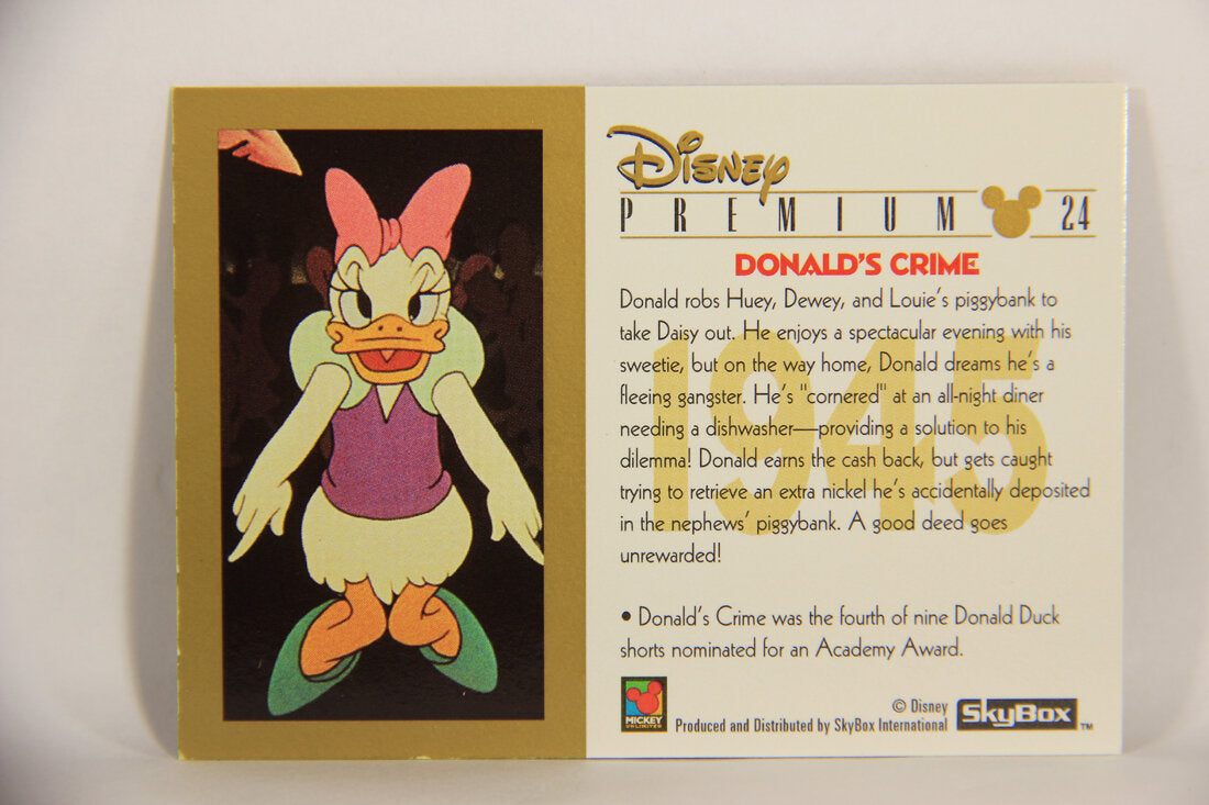 Disney Premium 1995 Trading Card #24 Donald's Crime L007207