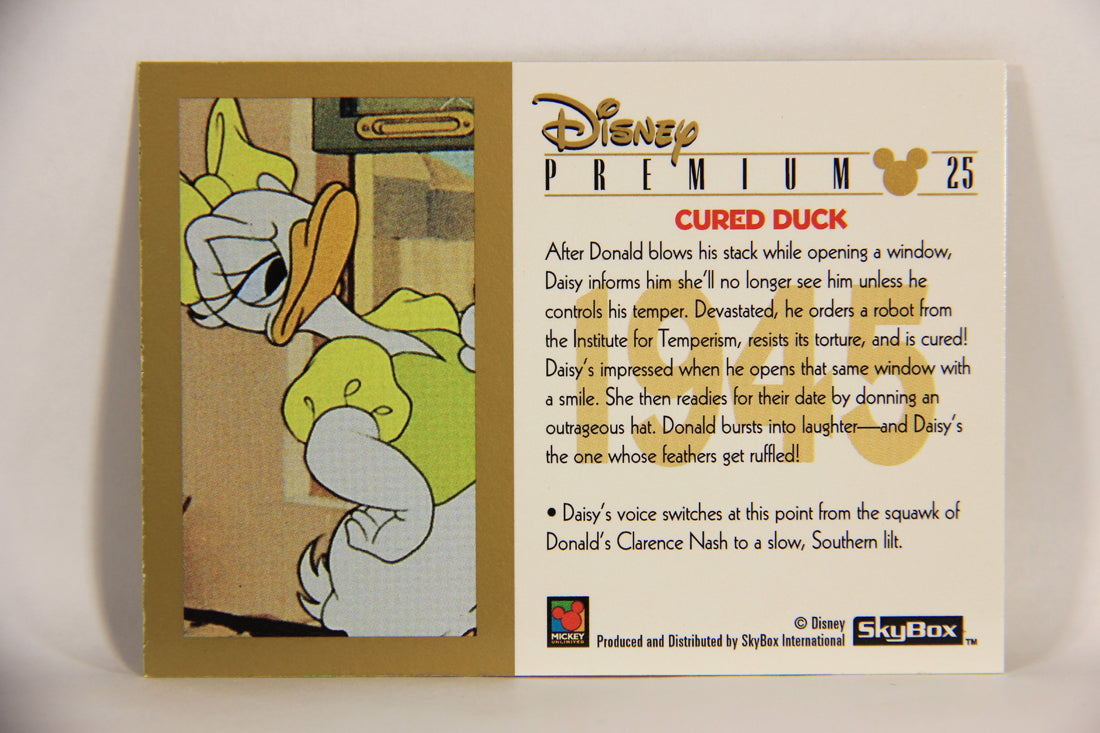 Disney Premium 1995 Trading Card #25 Cured Duck L007208