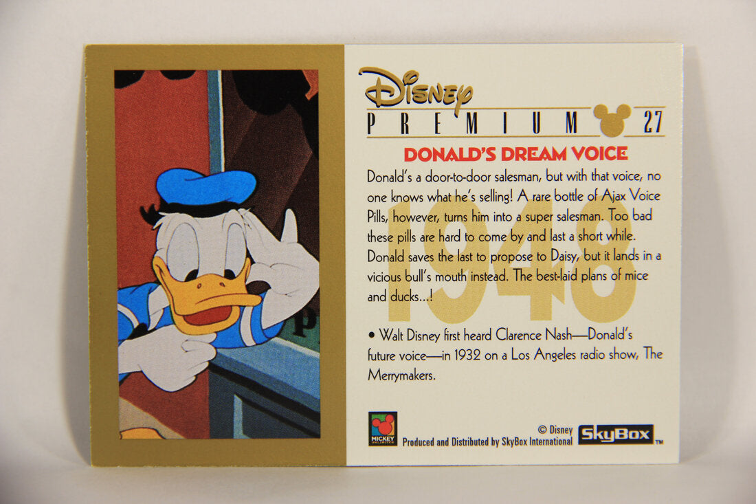 Disney Premium 1995 Trading Card #27 Donald's Dream Voice L007210
