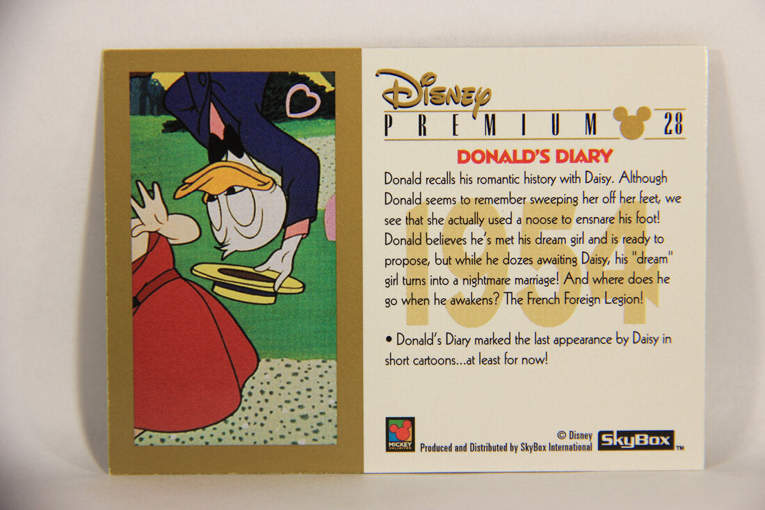 Disney Premium 1995 Trading Card #28 Donald's Diary L007211