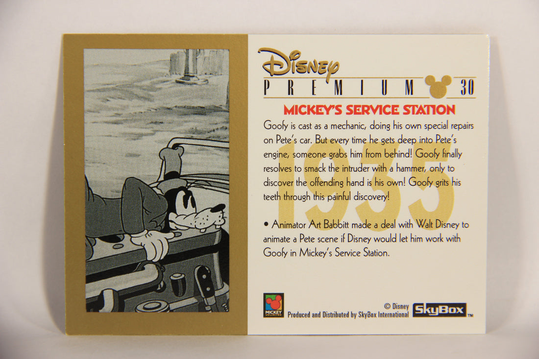 Disney Premium 1995 Trading Card #30 Mickey's Service Station L007213