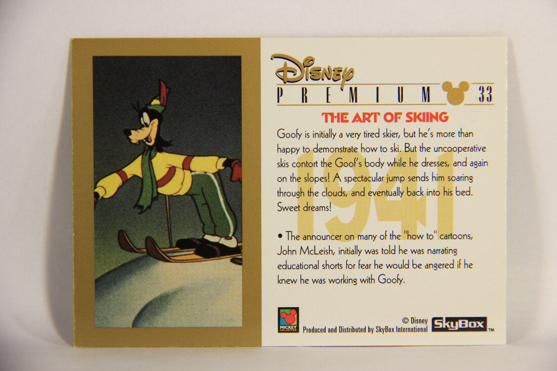 Disney Premium 1995 Trading Card #33 The Art Of Skiing L007216