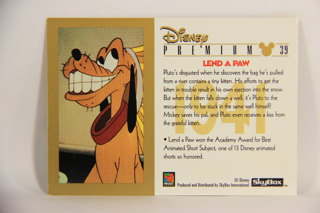 Disney Premium 1995 Trading Card #39 Lend A Paw L007222
