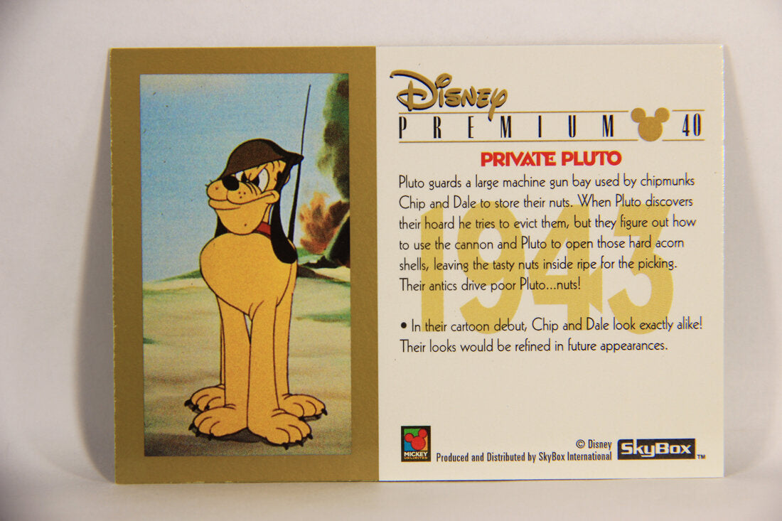 Disney Premium 1995 Trading Card #40 Private Pluto L007223