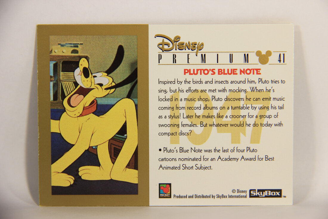 Disney Premium 1995 Trading Card #41 Pluto's Blue Note L007224
