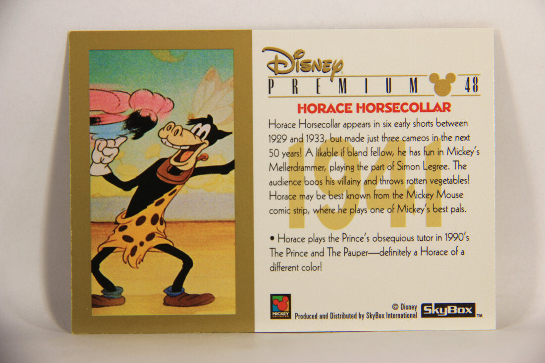 Disney Premium 1995 Trading Card #48 Horace Horsecollar L007231