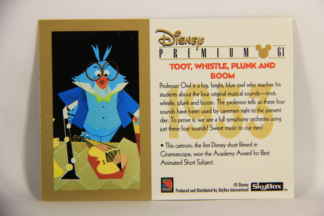 Disney Premium 1995 Trading Card #61 Toot Whistle Plunk And Boom L007244