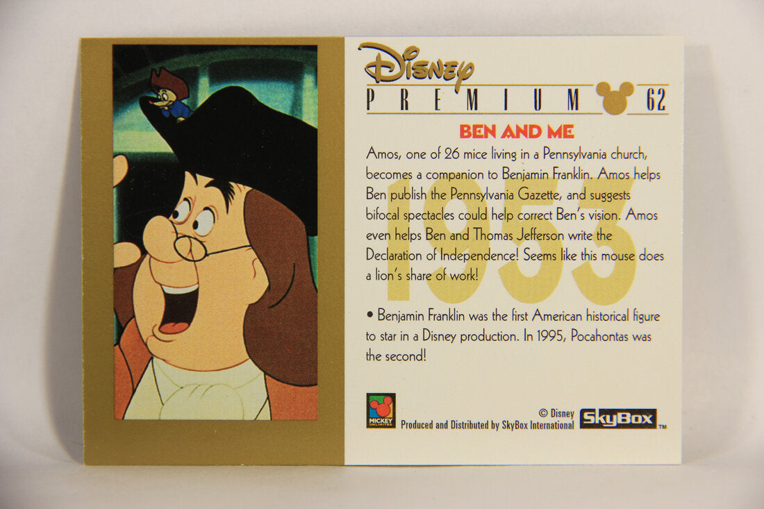 Disney Premium 1995 Trading Card #62 Ben And Me L007245